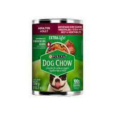 Lata Dog Chow Estofado de Carne 374g - Imagen principal