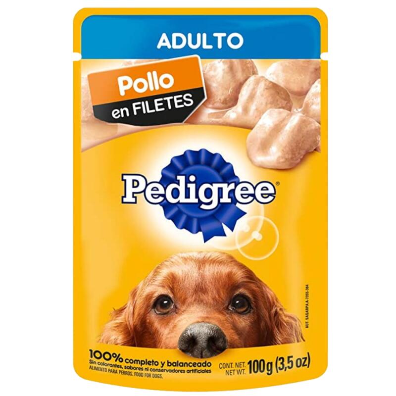 BROCHETAS PEDIGREE CACHORRO POLLO EN FILETES 100g - Imagen principal